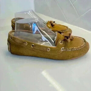 Sperry Women's Brown Leather Moccasin Slippers Size 8M Casual